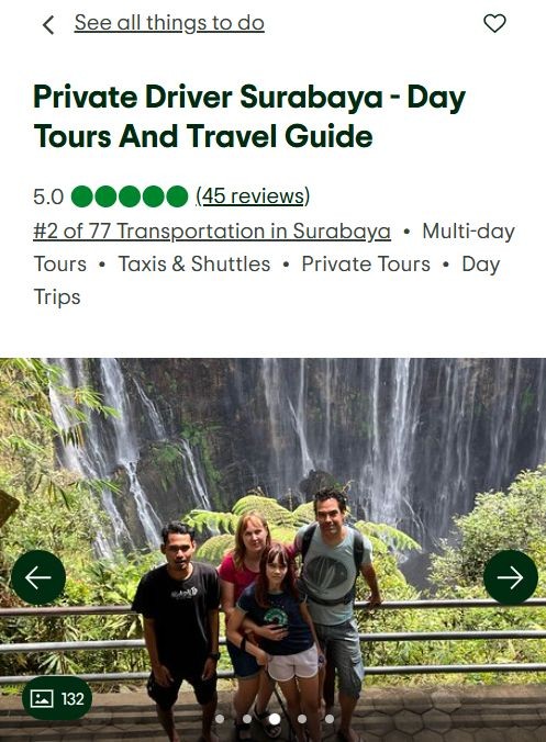 TripAdvisor Private Driver Surabaya